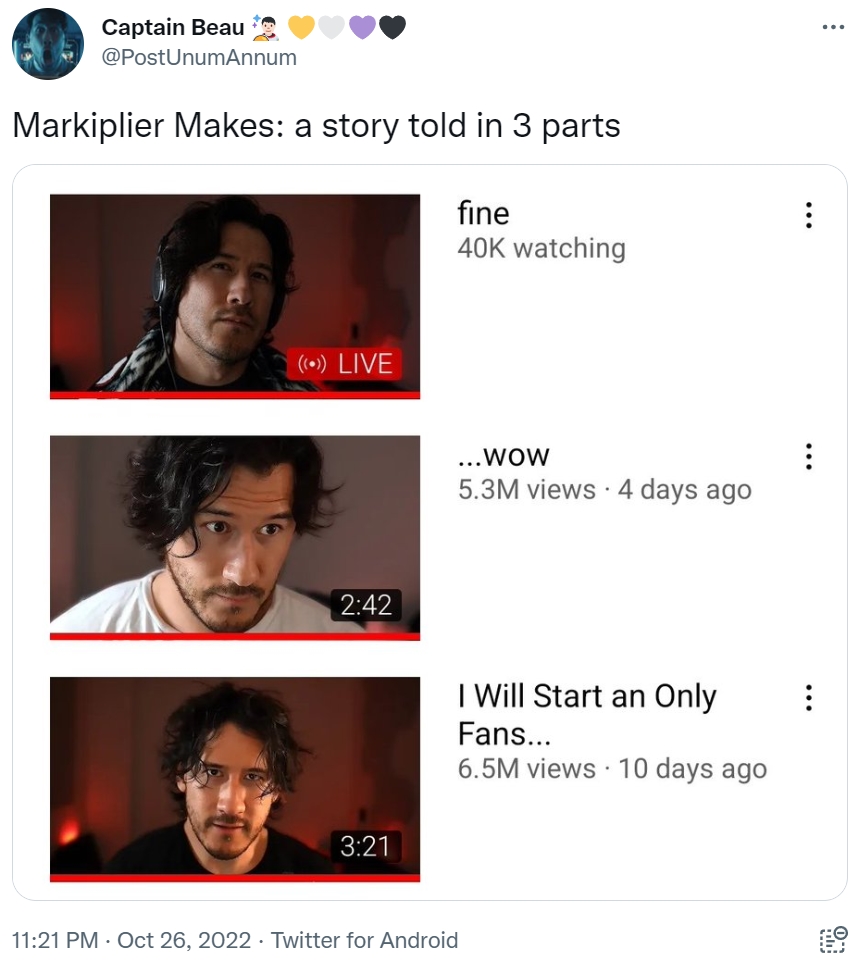 Why Did Markiplier Start An Onlyfans